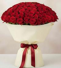 Букет 101 Красная роза Милано в Никольское