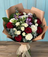 Букет цветов из:  Розы и Альстромерии в Никольское