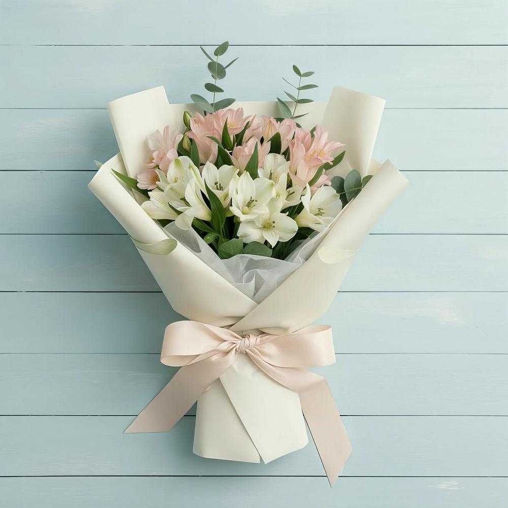 Букет цветов из: Альстромерии в Никольское