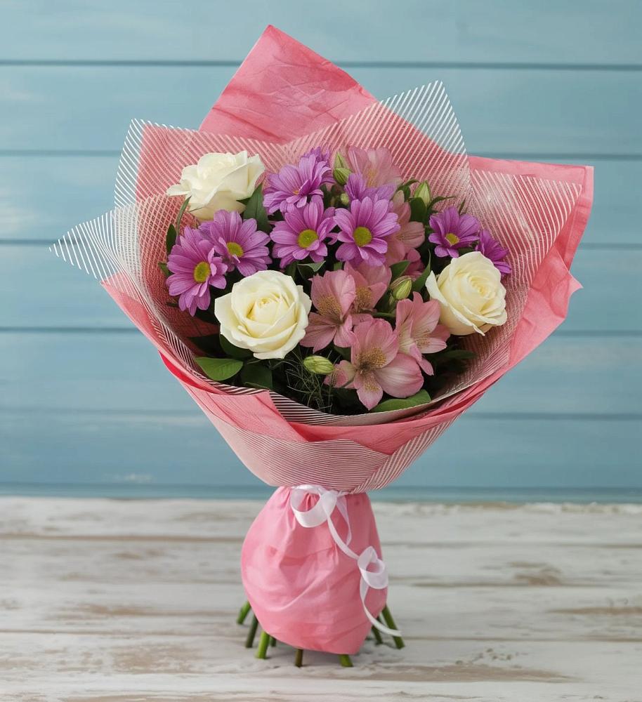 Букет цветов из: Герберы в Никольское