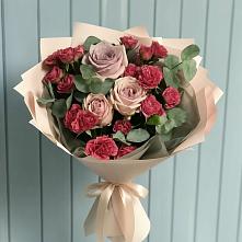 Букет цветов из:  Гвоздики и Розы в Никольское