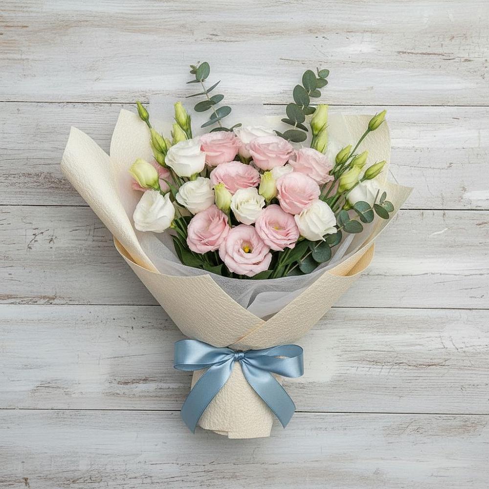 Букет цветов из: Лизиантусы в Никольское